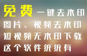 免费一键图片视频去水印