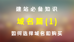 建站教程域名篇,选择合适自己的域名